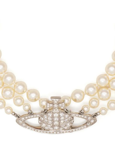 Vivienne Westwood Orb pearl-detail necklace - Silver