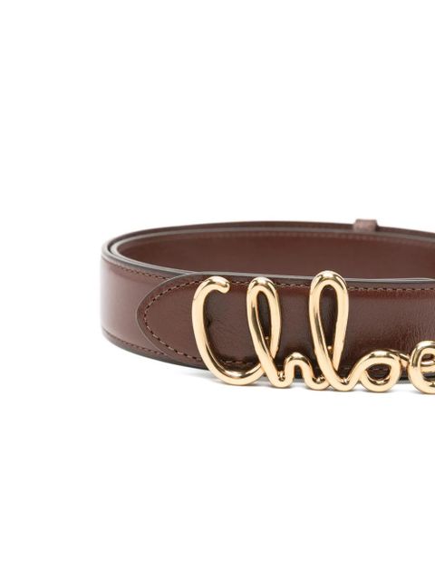 Chloé logo-detail belt - Brown - zdjęcie produktu nr 2