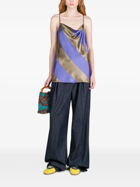 DRIES VAN NOTEN embellished handle bag - Blue