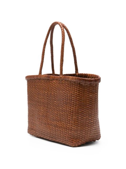 DRAGON DIFFUSION big B Weave woven tote bag - Brown