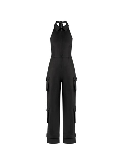 Manière De Voir halterneck cargo jumpsuit - Black - zdjęcie produktu nr 1