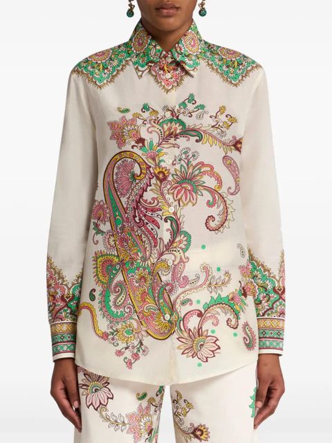 ETRO paisley-print shirt - White - zdjęcie produktu nr 2