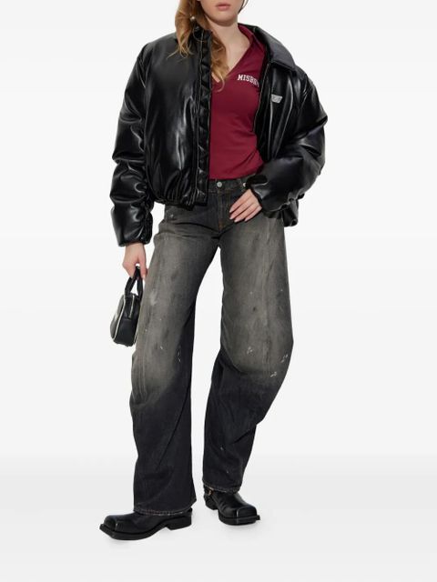 MISBHV V-neck logo top - Red - zdjęcie produktu nr 2