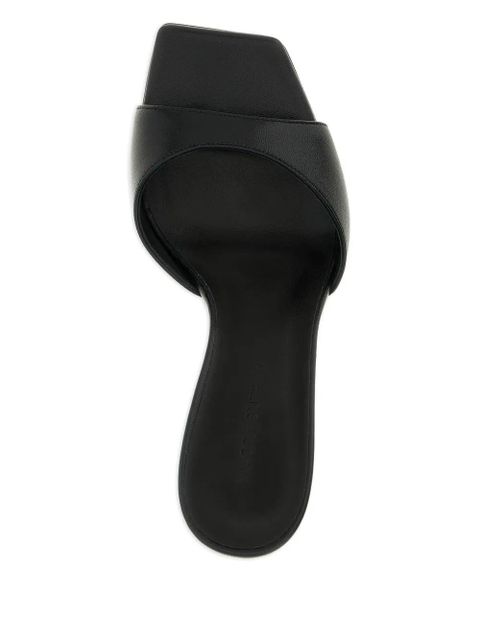 Magda Butrym 75mm square-toe flared-heel mules - Black