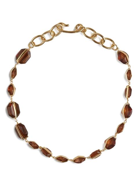 Jil Sander geometric-beads necklace - Gold - zdjęcie produktu nr 1
