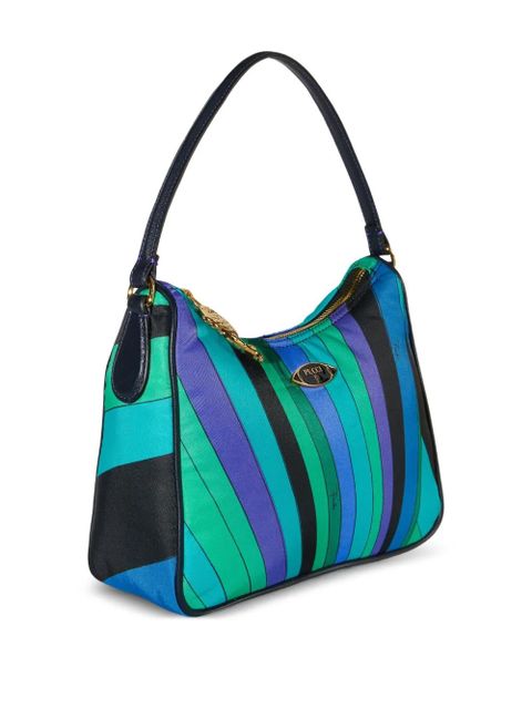 PUCCI Yummy striped shoulder bag - Blue