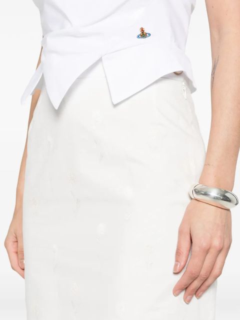 Vivienne Westwood floral mini skirt - White