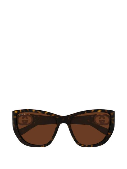 Gucci Eyewear Interlocking G cat-eye sunglasses - Brown - zdjęcie produktu nr 1