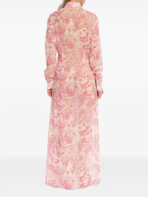 Versace Barocco-print maxi dress - Pink