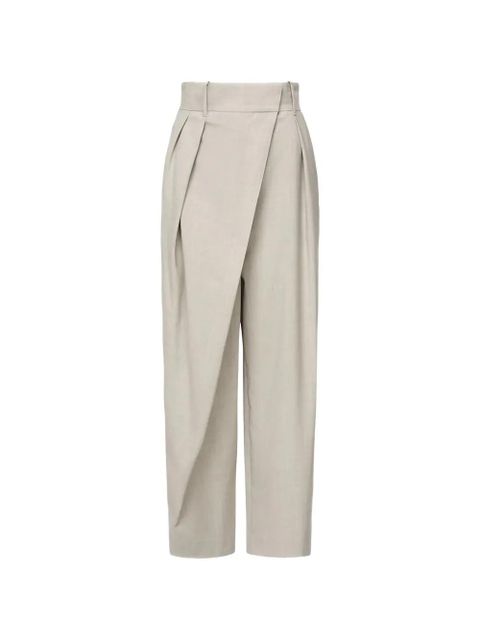 LOEWE pleated wrap trousers - Neutrals - zdjęcie produktu nr 1