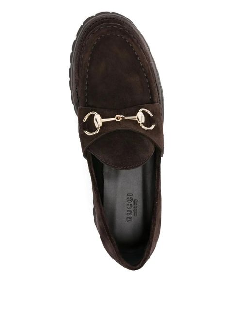 Gucci Horsebit lug-sole loafers - Brown - zdjęcie produktu nr 2