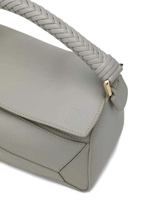 LOEWE small Puzzle braided-handle shoulder bag - Grey