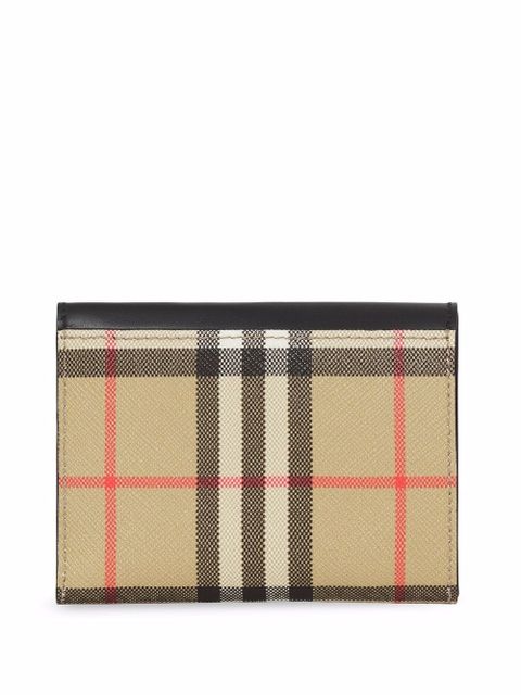Burberry small Check folding wallet - Neutrals - zdjęcie produktu nr 2