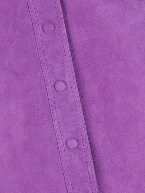 Valentino Garavani suede midi skirt - Purple