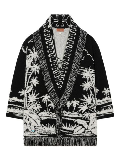 Alanui Palm Grove Tales fringe cardigan - Black - zdjęcie produktu nr 1