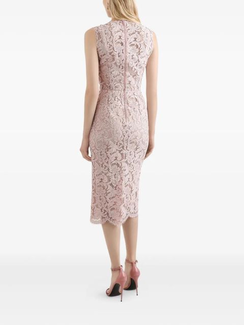 Dolce & Gabbana cordonetto lace midi dress - Pink