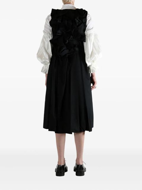 Comme Des Garçons wool midi dress - Black