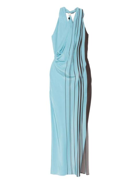 SIR. striped halterneck maxi dress - Blue - zdjęcie produktu nr 1
