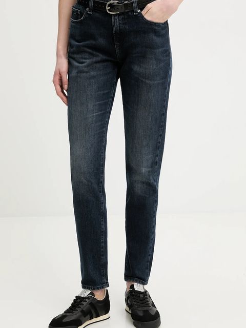 Tommy Jeans jeansy dziecięce damskie kolor granatowy DW0DW21516