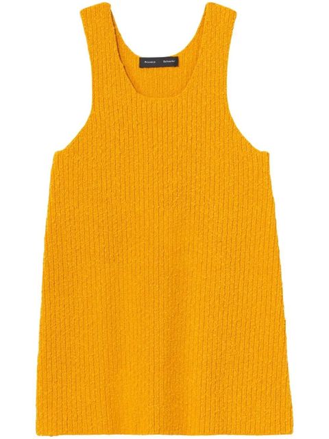 Proenza Schouler mélange bouclé knitted tank top - Yellow - zdjęcie produktu nr 1