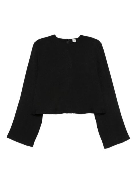 TOTEME raw-hem blouse - Black - zdjęcie produktu nr 1