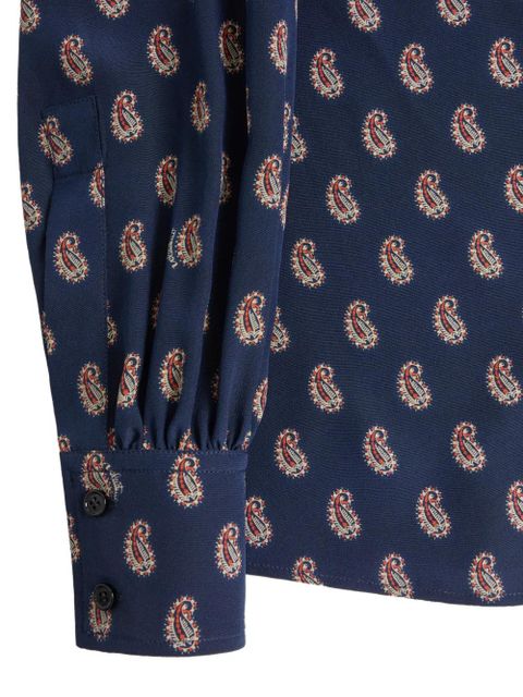 Valentino Garavani Voyage Imaginaire-print shirt - Blue