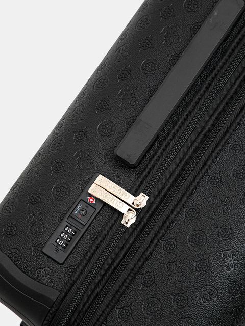 Guess walizka WILDER MEDIUM kolor czarny TWDP74 52982