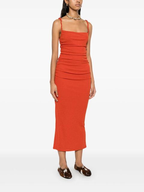 Nanushka Alexa midi dress - Orange