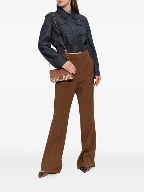 FENDI buttoned elastic-waist jacket - Blue