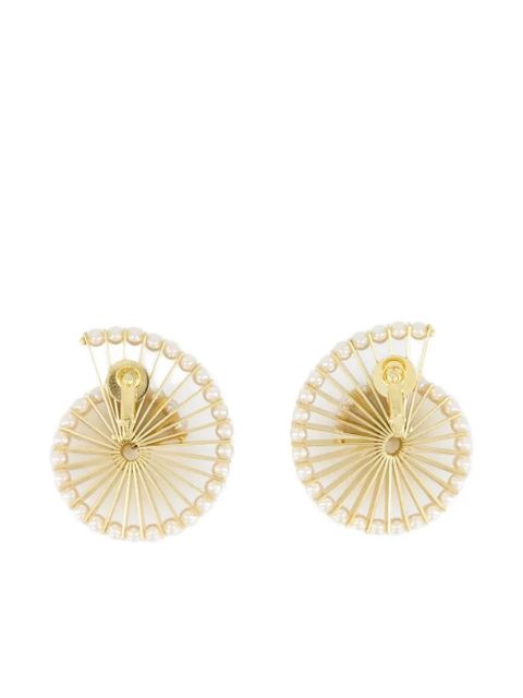 Rabanne faux-pearl spiral earrings - Gold - zdjęcie produktu nr 2