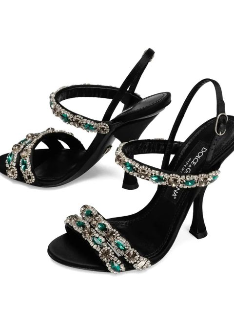 Dolce & Gabbana crystal-embellished sandals - Black