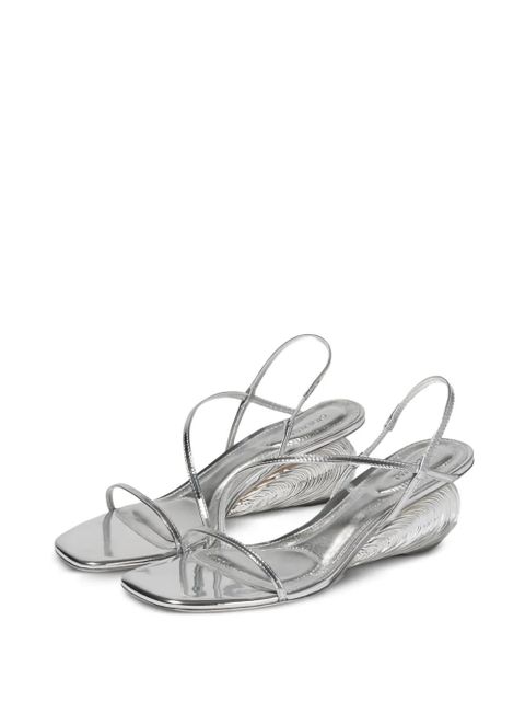 Simkhai 75mm Bridget shell-motif sandals - Silver - zdjęcie produktu nr 2