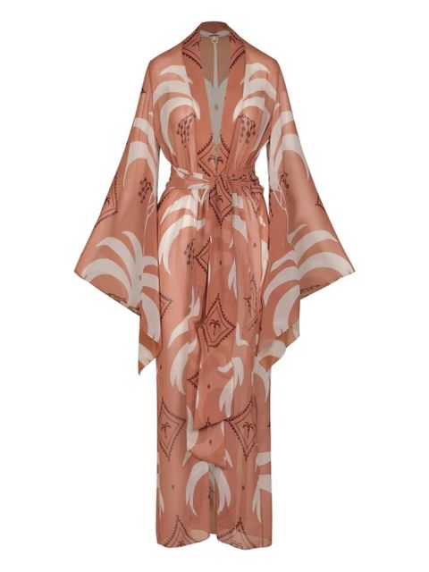 Johanna Ortiz Amazon tie-waist coat - Orange - zdjęcie produktu nr 1