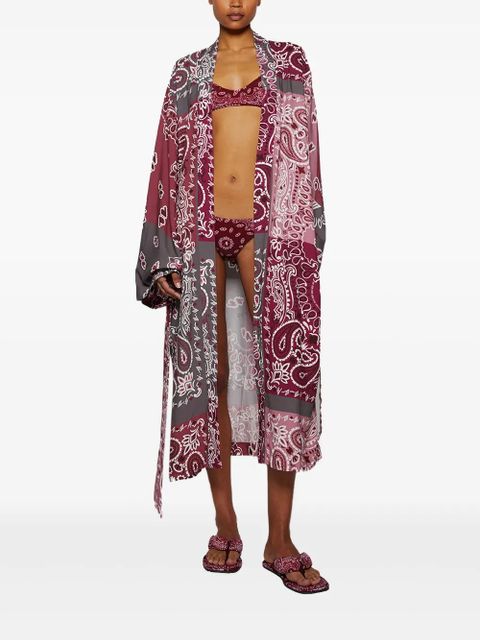 The Attico bandana-print slides - Red