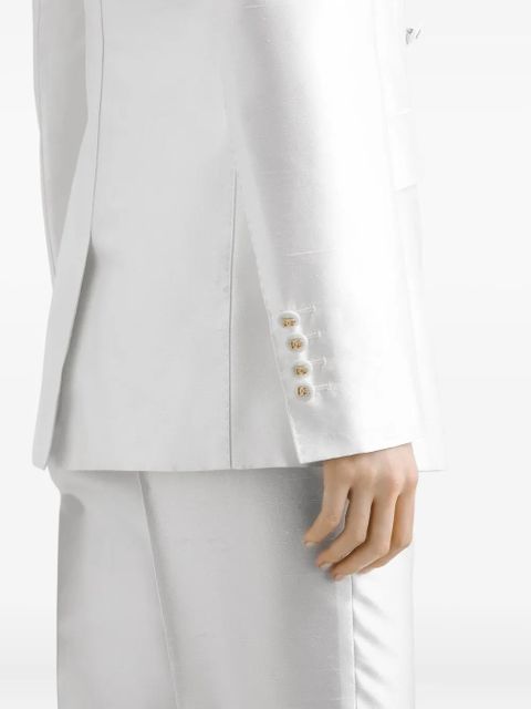 Dolce & Gabbana stretch-silk blazer - White