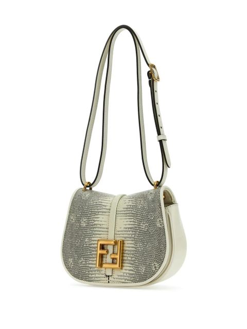 FENDI FF leather shoulder bag - White