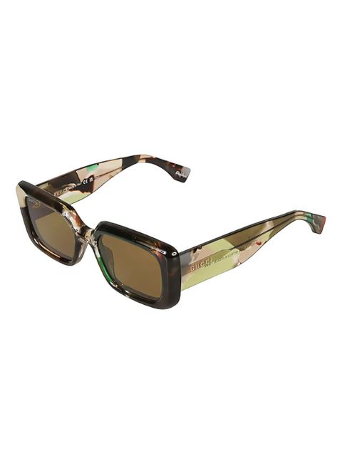 Gucci Eyewear square-frame tinted sunglasses - Green - zdjęcie produktu nr 2