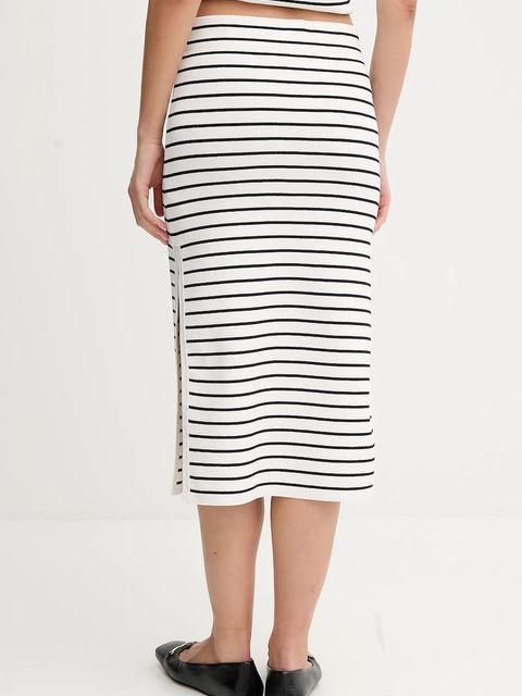 Dkny spódnica kolor biały midi ołówkowa DJ5R0729 - zdjęcie produktu nr 2