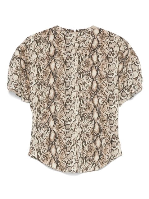ISABEL MARANT Karlita T-shirt - Neutrals - zdjęcie produktu nr 2