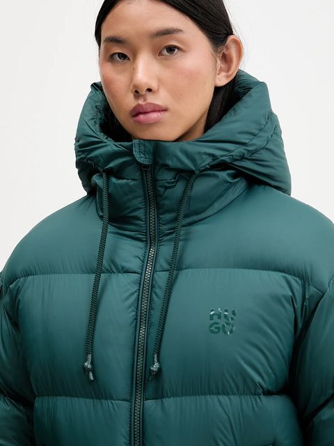 HUGO kurtka puchowa kolor zielony zimowa 50546344