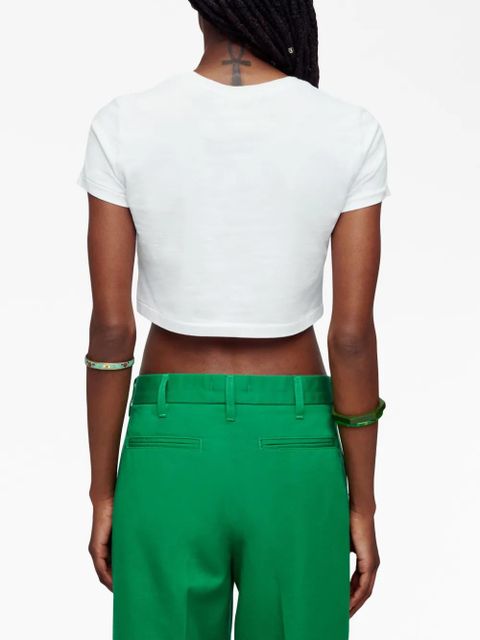 RE/DONE short-sleeve cropped T-shirt - White - zdjęcie produktu nr 2
