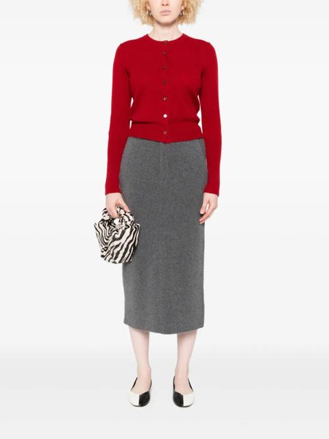 Guest In Residence long-sleeve button cardigan - Red - zdjęcie produktu nr 2