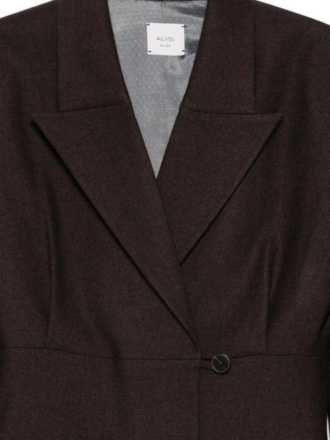 Alysi wool blazer - Brown