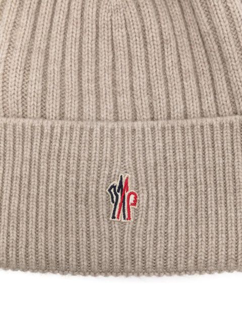 Moncler Grenoble pompom cashmere beanie hat - Neutrals - zdjęcie produktu nr 2