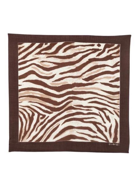 Lauren Ralph Lauren zebra-print scarf - Brown - zdjęcie produktu nr 1