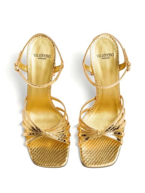 Valentino Garavani 90mm Preshoes embellished sandals - Gold