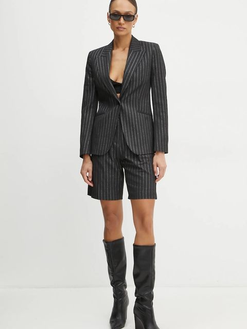 Karl Lagerfeld marynarka z domieszką wełny kolor szary jednorzędowa wzorzysta A1W14025 - zdjęcie produktu nr 2