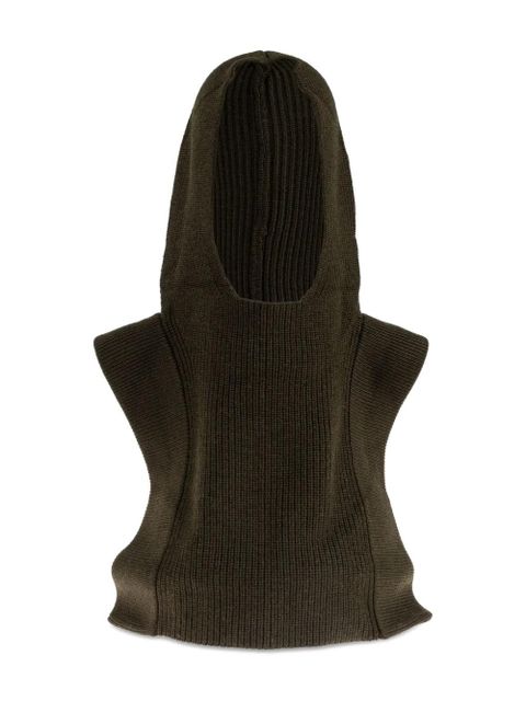 ISABEL MARANT hooded ribbed wool scarf - Black - zdjęcie produktu nr 1