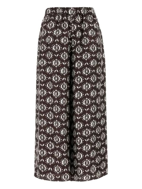 Weekend Max Mara floral-print pants - Brown - zdjęcie produktu nr 1