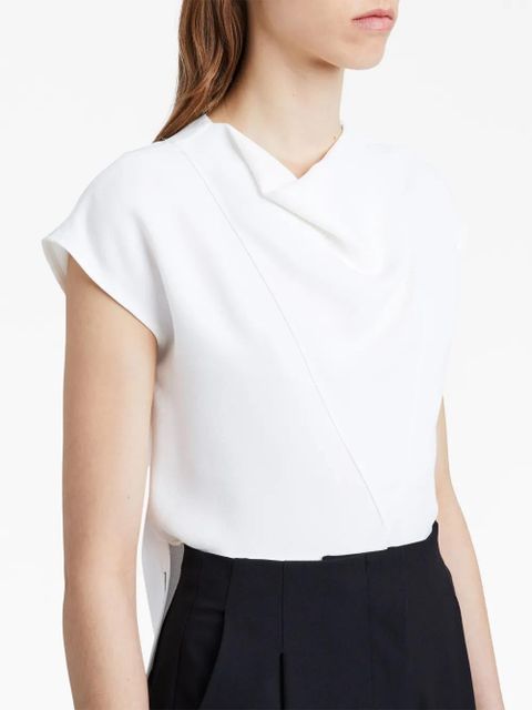 Proenza Schouler Matte Viscose Crepe Shell Top - White